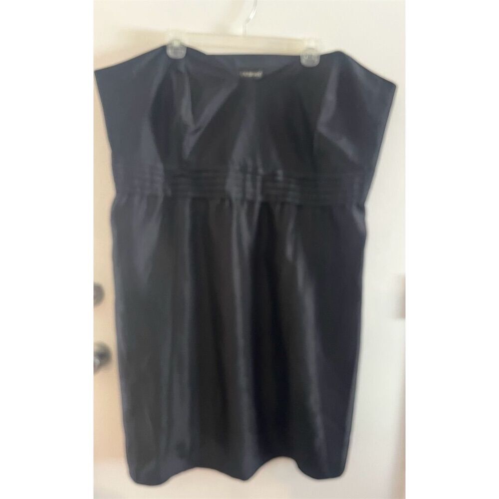 Lane Bryant Plus Size 28 Black Strapless Party Bridesmaid Dress NWT